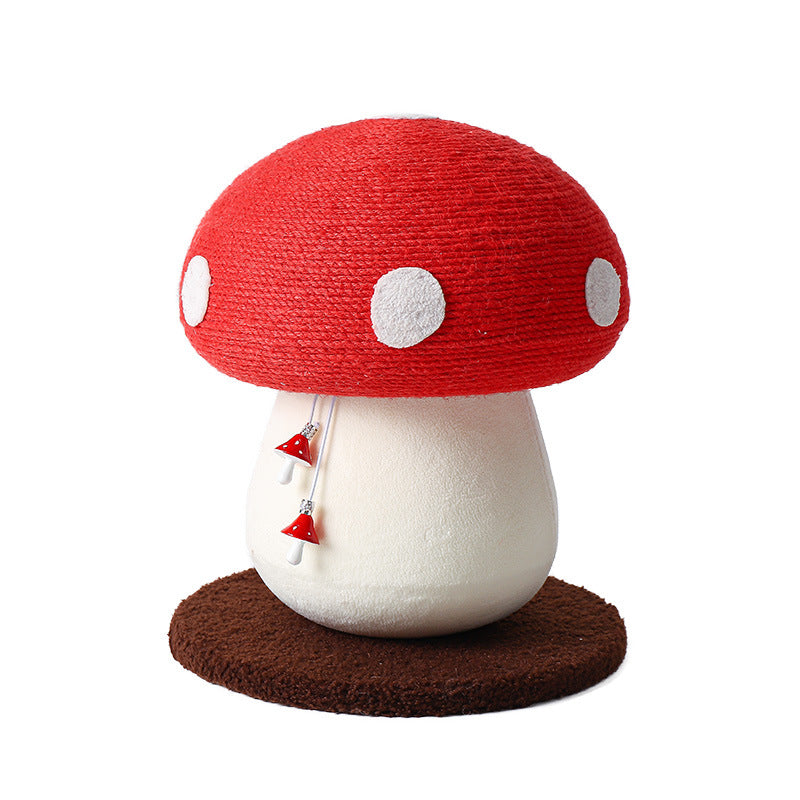 Sisal Fly Agaric Mushroom Cat Scratching Post Bowlift