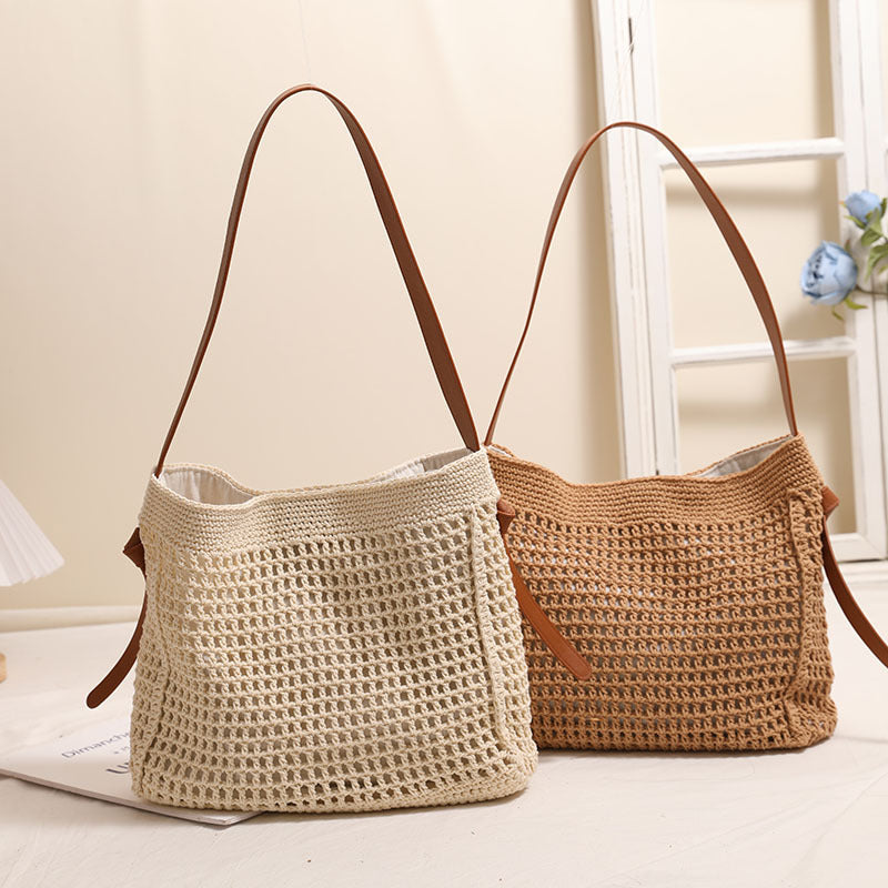 Handcrafted Cowhide Shoulder Bag Bowlift