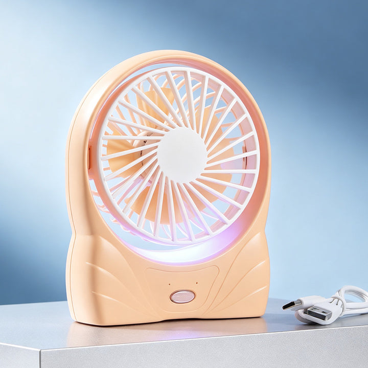 Women's portable table fan with LED display Bowlift