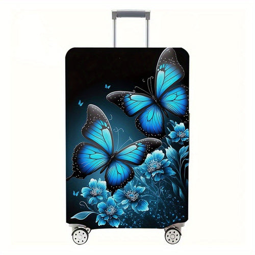 Butterfly Graphic Travel Suitcase Bowlift