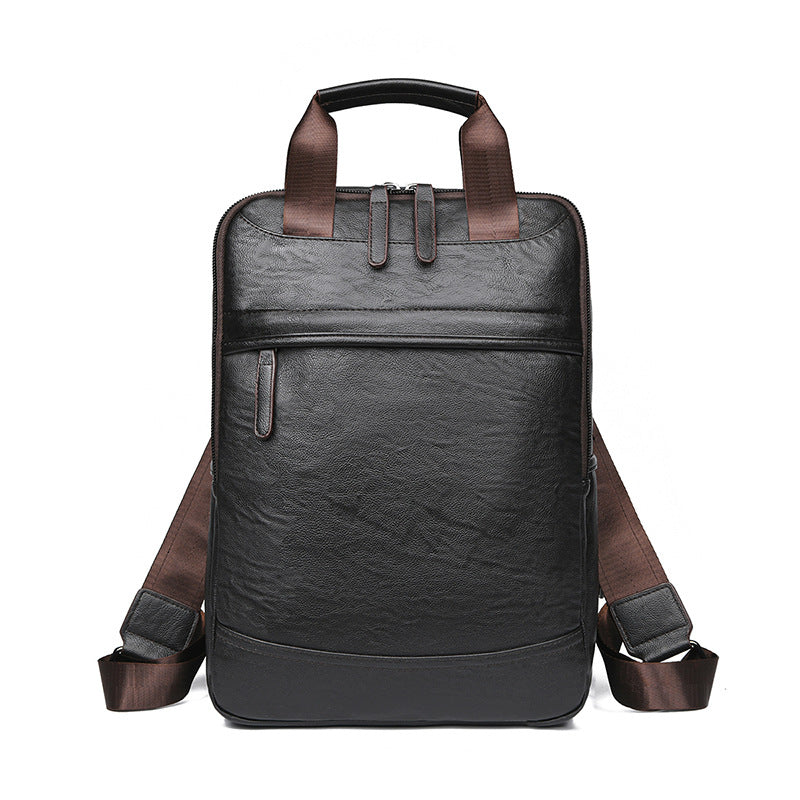Sophisticated Leather Laptop Backpack Bowlift
