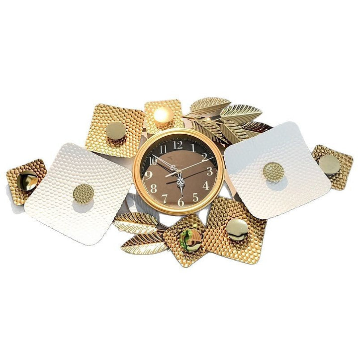 Contemporary Floral Wall Clock Sculpture Bowlift