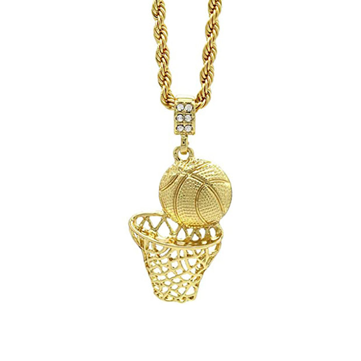 Basketball-Themed Pendant Necklace Bowlift