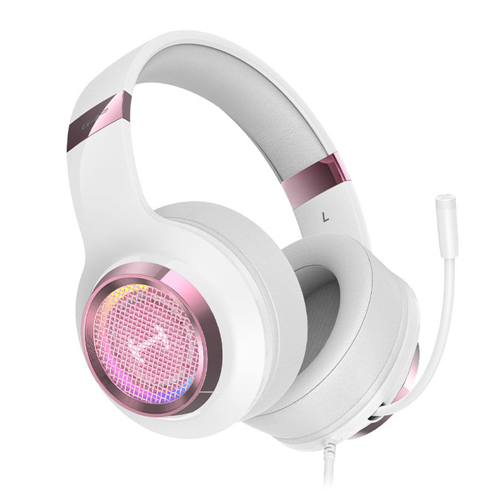 RGB Gaming Headset with Adjustable Microphone Bowlift