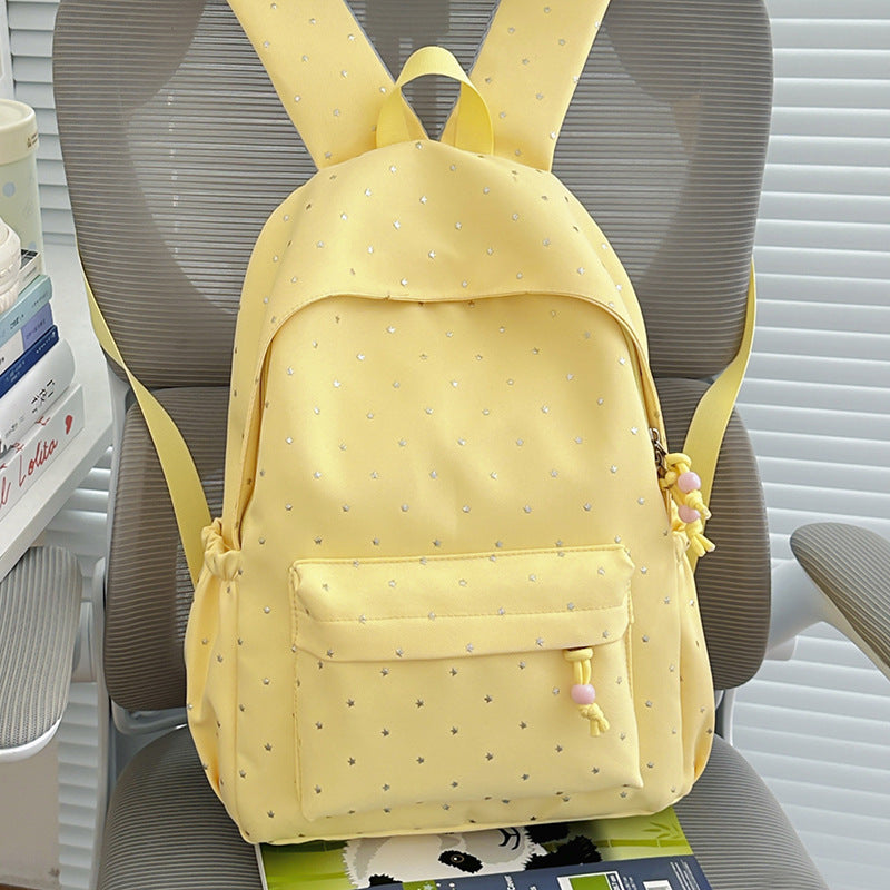 Star-Embellished Functional Backpack