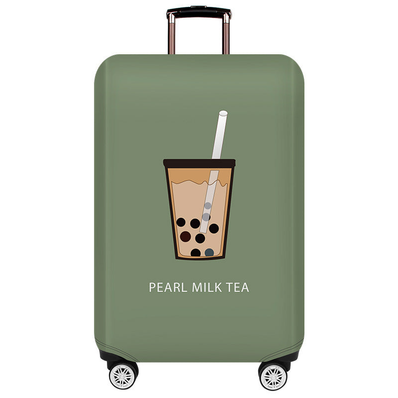 Unisex hard-shell suitcase with unique Pomeranian motif Bowlift