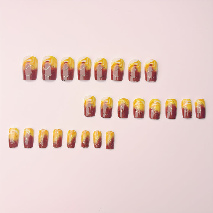 Marble Design Nail Art Bowlift