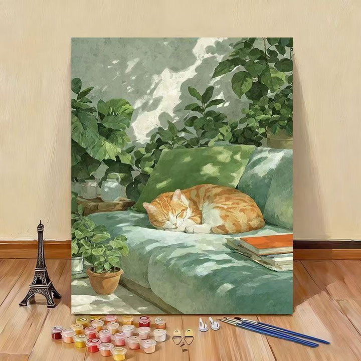 Cat-Themed Canvas Wall Art Bowlift