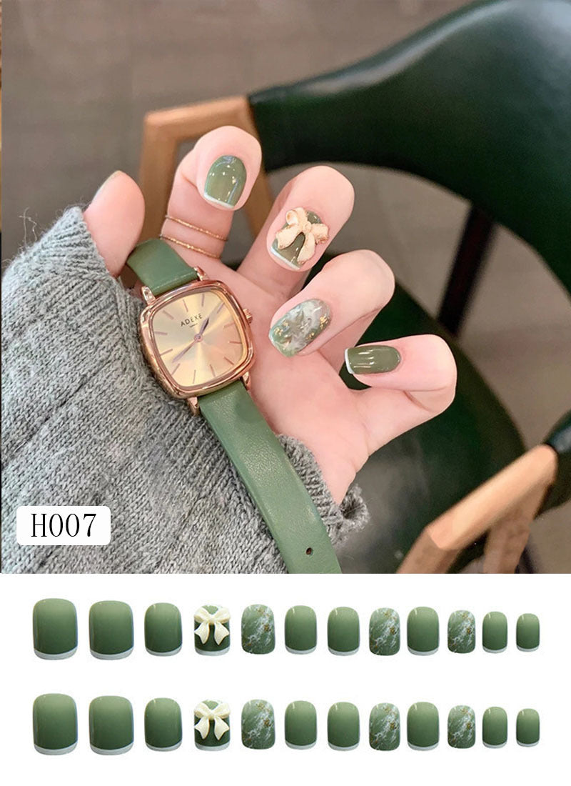 Artificial nail tips with bow design Bowlift