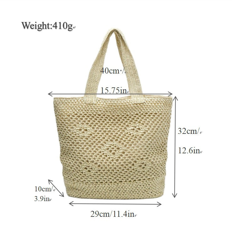 Handwoven tote bag with modern patterns Bowlift