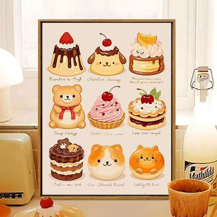 Cute Dessert-Themed Wall Art Bowlift