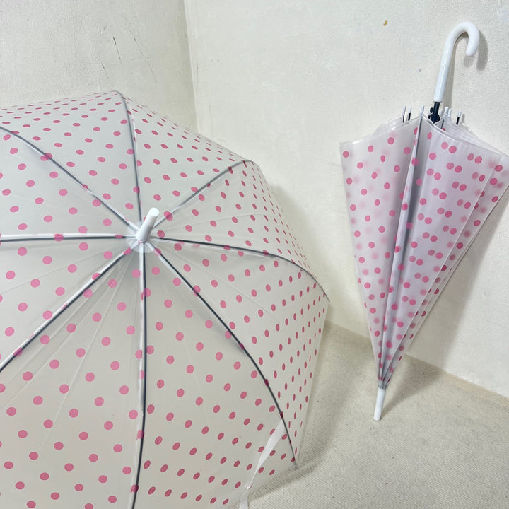 Women's transparent umbrella with polka dots Bowlift