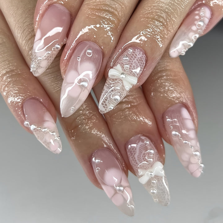 Elegant 3D Decorative Nail Enhancements Bowlift