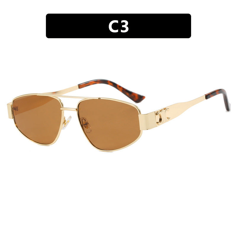 Ladies sporty sunglasses with polarized lenses and elegant metal frame Bowlift