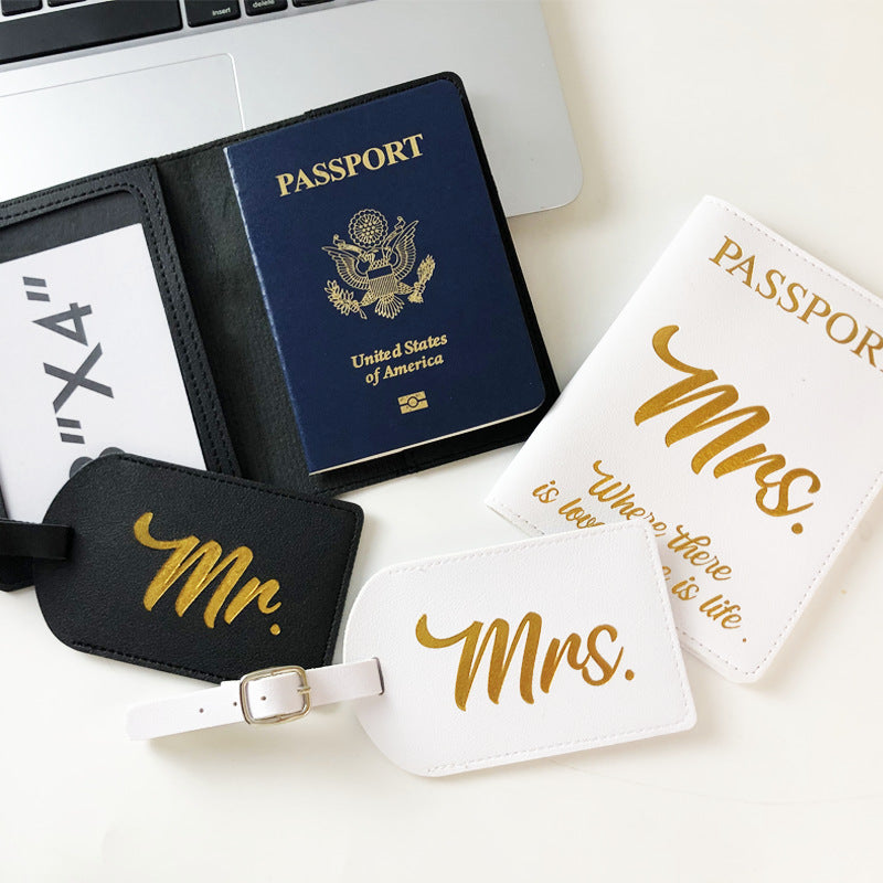 Stylish Passport and Luggage Tag Set Bowlift