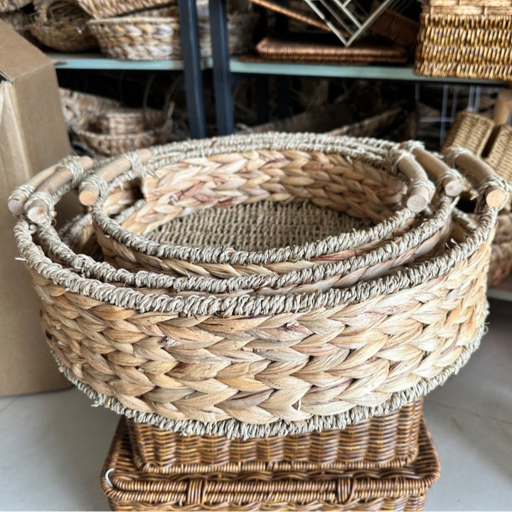 Nesting Woven Storage Baskets Bowlift