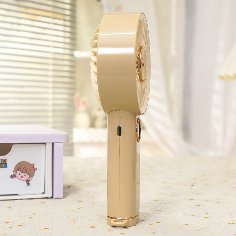 Women's Portable Mini Hand Fan with USB Charging Function Bowlift