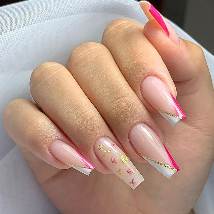 Glamorous Glittery Stiletto Press-On Nails Bowlift