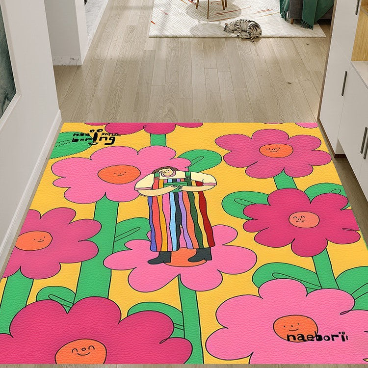Artistic Dog-Themed Area Rug
