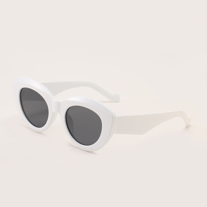 Women's Cat-Eye Sunglasses with Fashionable Plastic Frame Bowlift