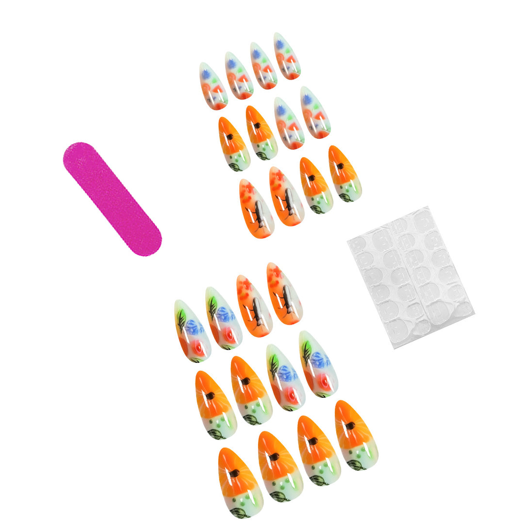 Artfully Designed Stiletto Nails Bowlift