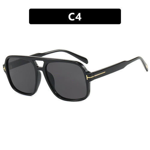 Women's trendy sunglasses with square frame and polarizing yellow lenses Bowlift