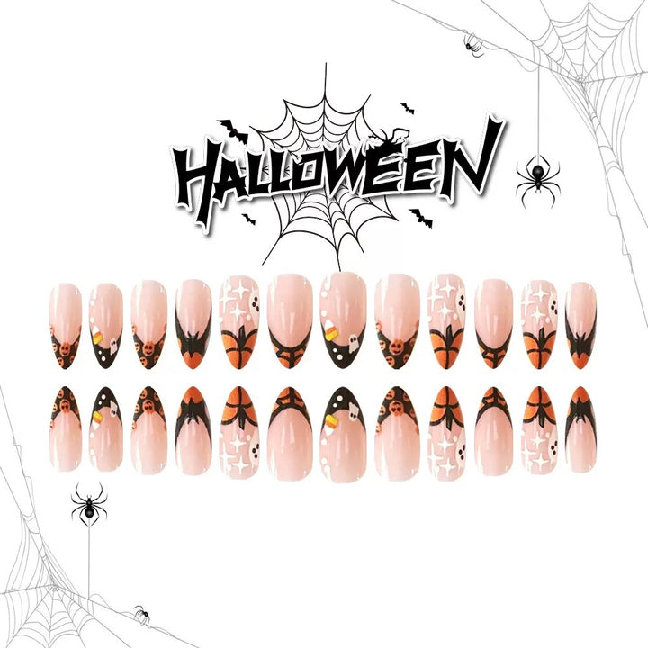 Nail art set with creative Halloween designs Bowlift
