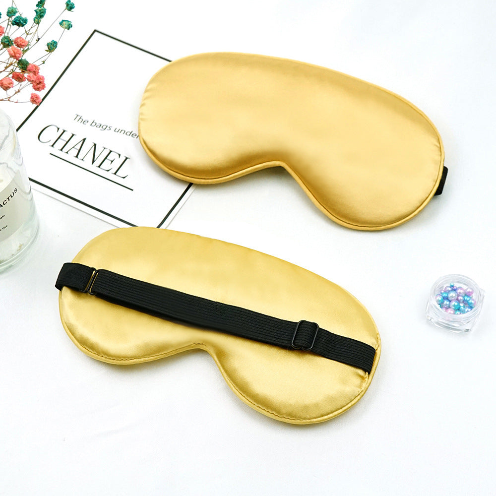 Unisex nan luxurious satin sleep mask with anatomical contour and adjustable elastic band Bowlift