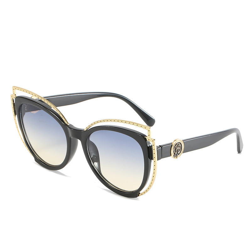 Luxury Decorative Cat-Eye Sunglasses Bowlift