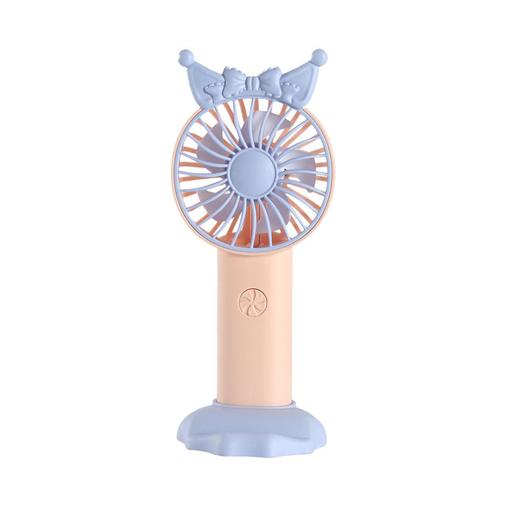Ladies Portable Hand Fan with Playful Design Bowlift