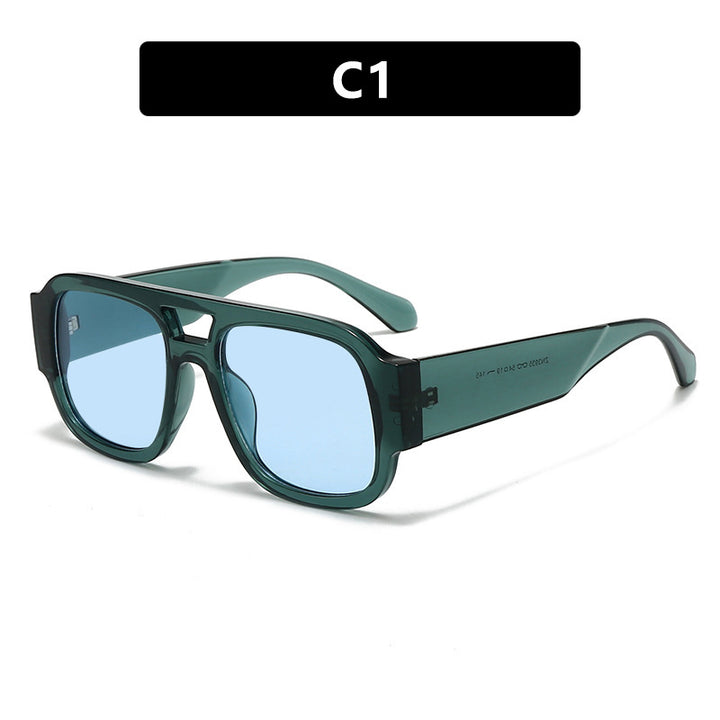 Ladies modern sunglasses in elegant rectangular design Bowlift