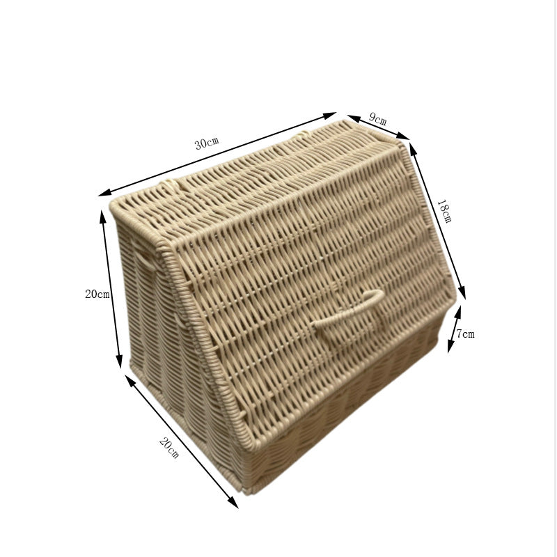 Decorative Woven Storage Chest Bowlift