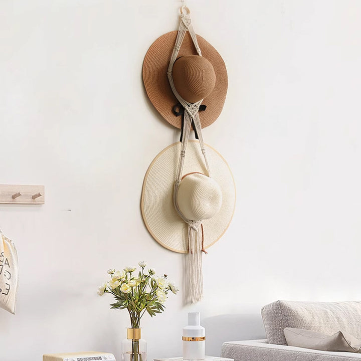 Stylish Macrame Hat Organizer Bowlift
