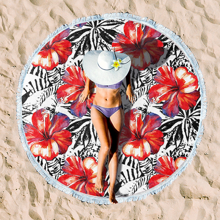 Rundstrand towel with unique sunset design Bowlift
