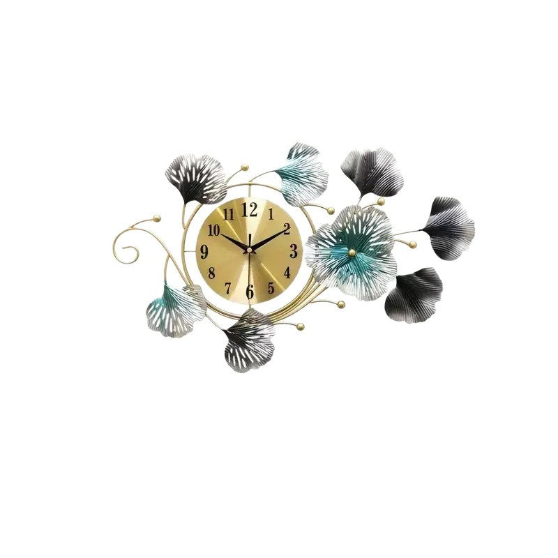 Artistic Floral Wall Clock Sculpture Bowlift