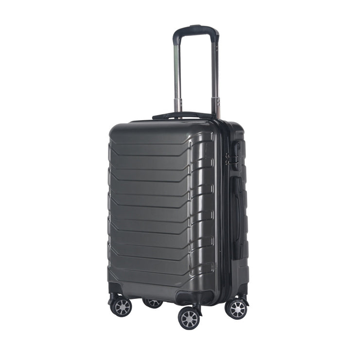 Unisex Lightweight Hard Shell Trolley Suitcase Bowlift