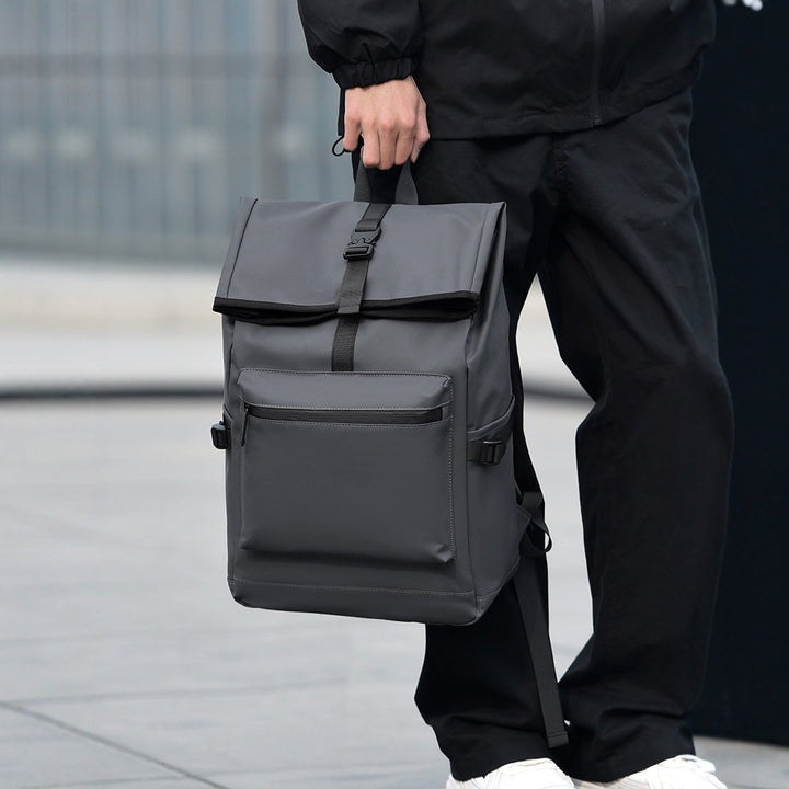Waterproof Roll-Top Urban Backpack Bowlift