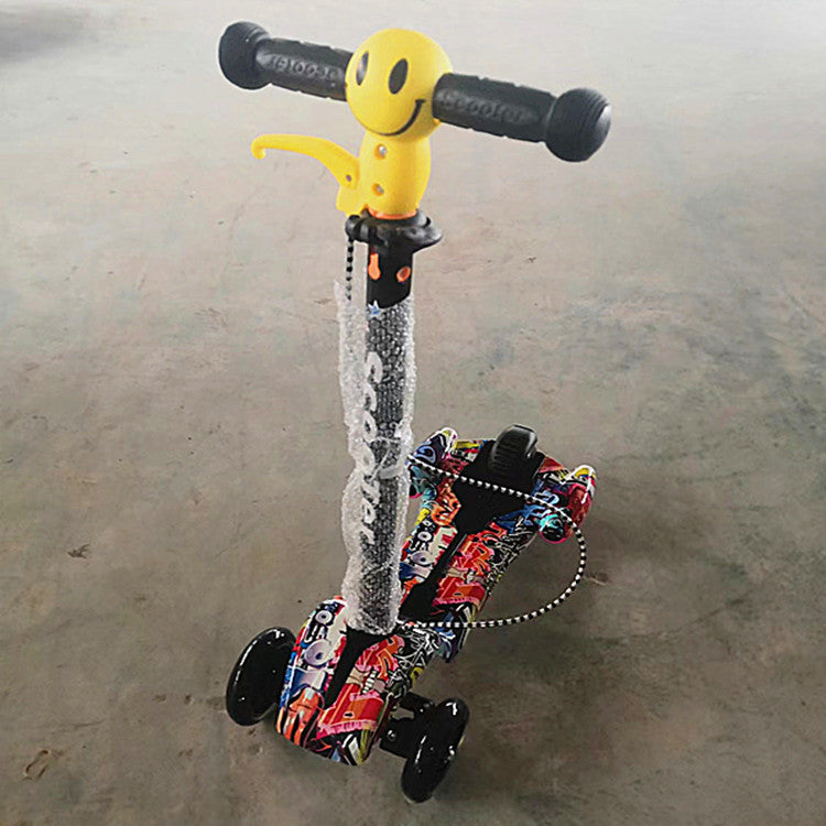 LED-Illuminated Trick Scooter Bowlift