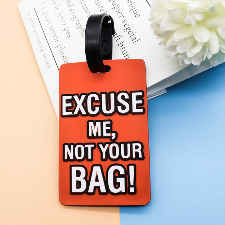 Unisex Luggage Tag with Humorous Saying Bowlift