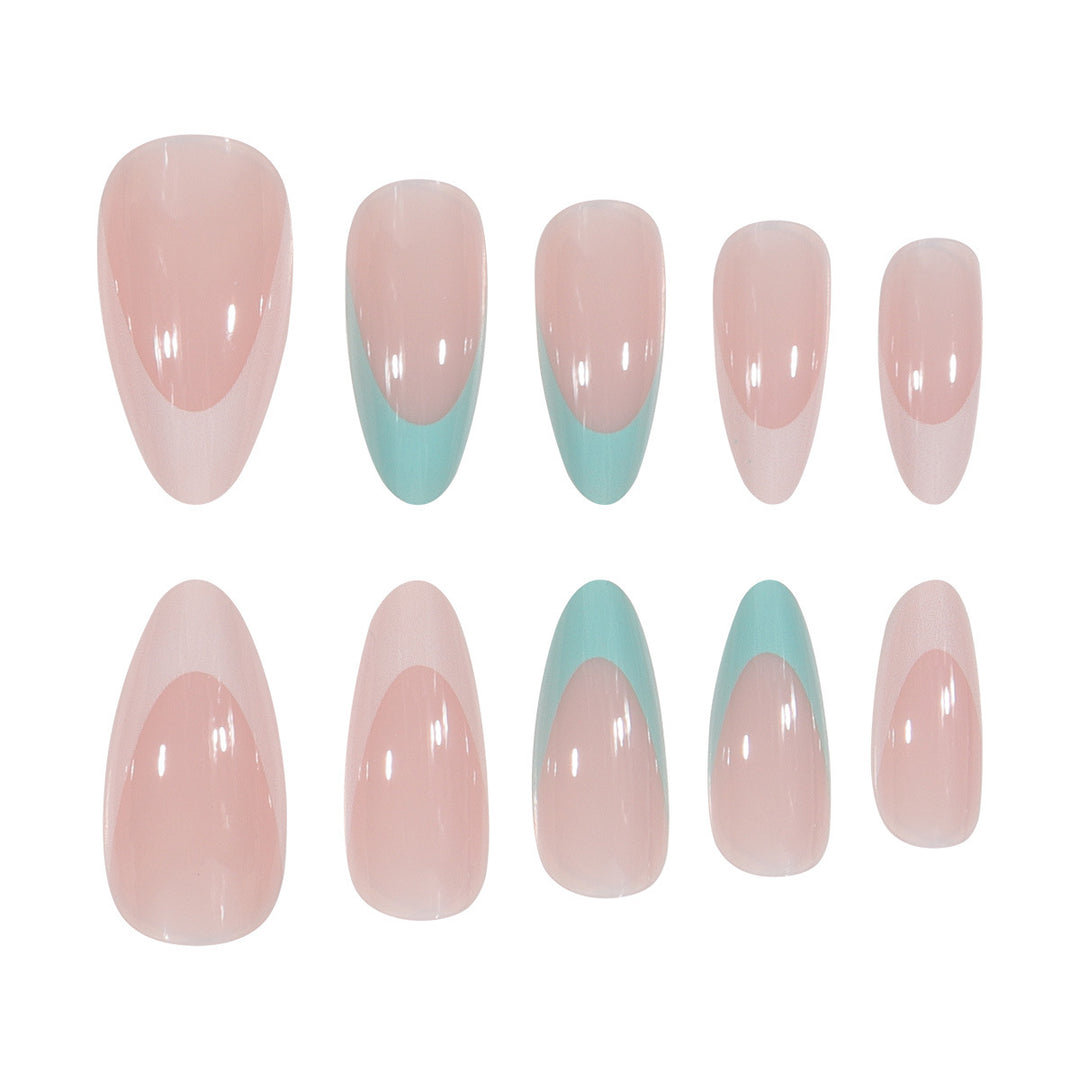 Artistic Gradient Stiletto Press-On Nails Bowlift