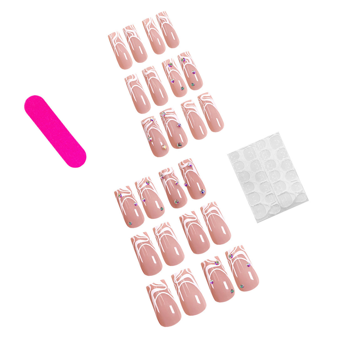 Artistic nails with elegant design Bowlift