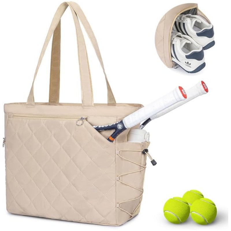 Quilted Tennis Gear Tote Bowlift