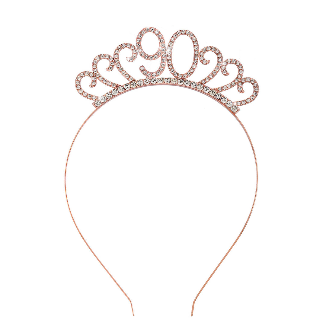 Ladies Crystal Tiara with Custom Designed Number Motif Bowlift