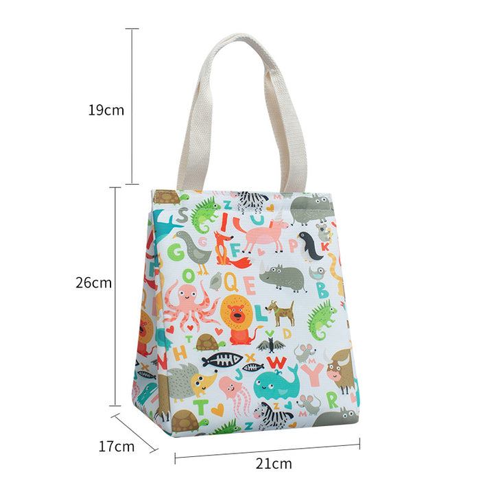 Insulated Butterfly Print Lunch Tote