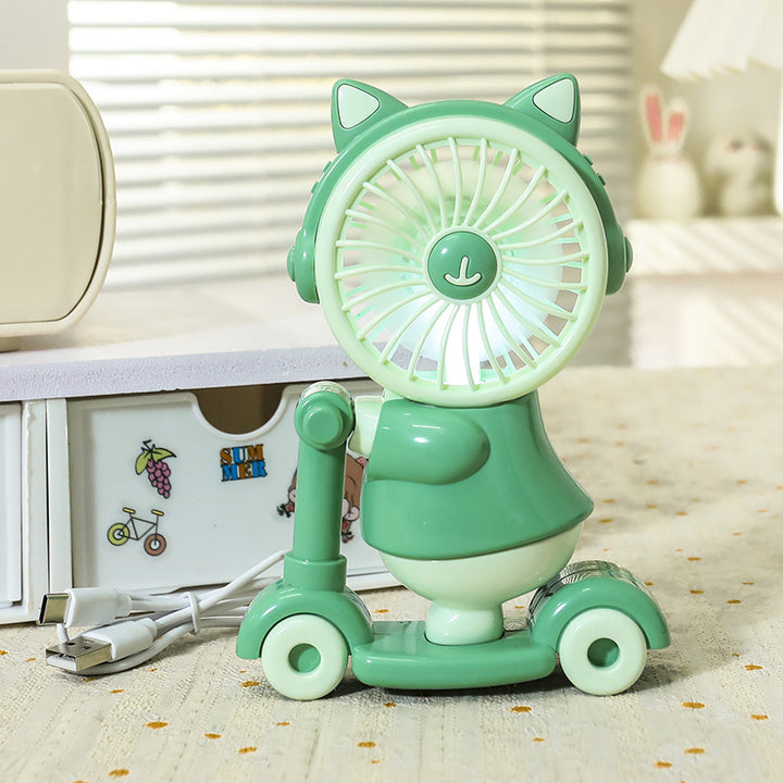 Women Funny Hand Fan in Animal Design Bowlift