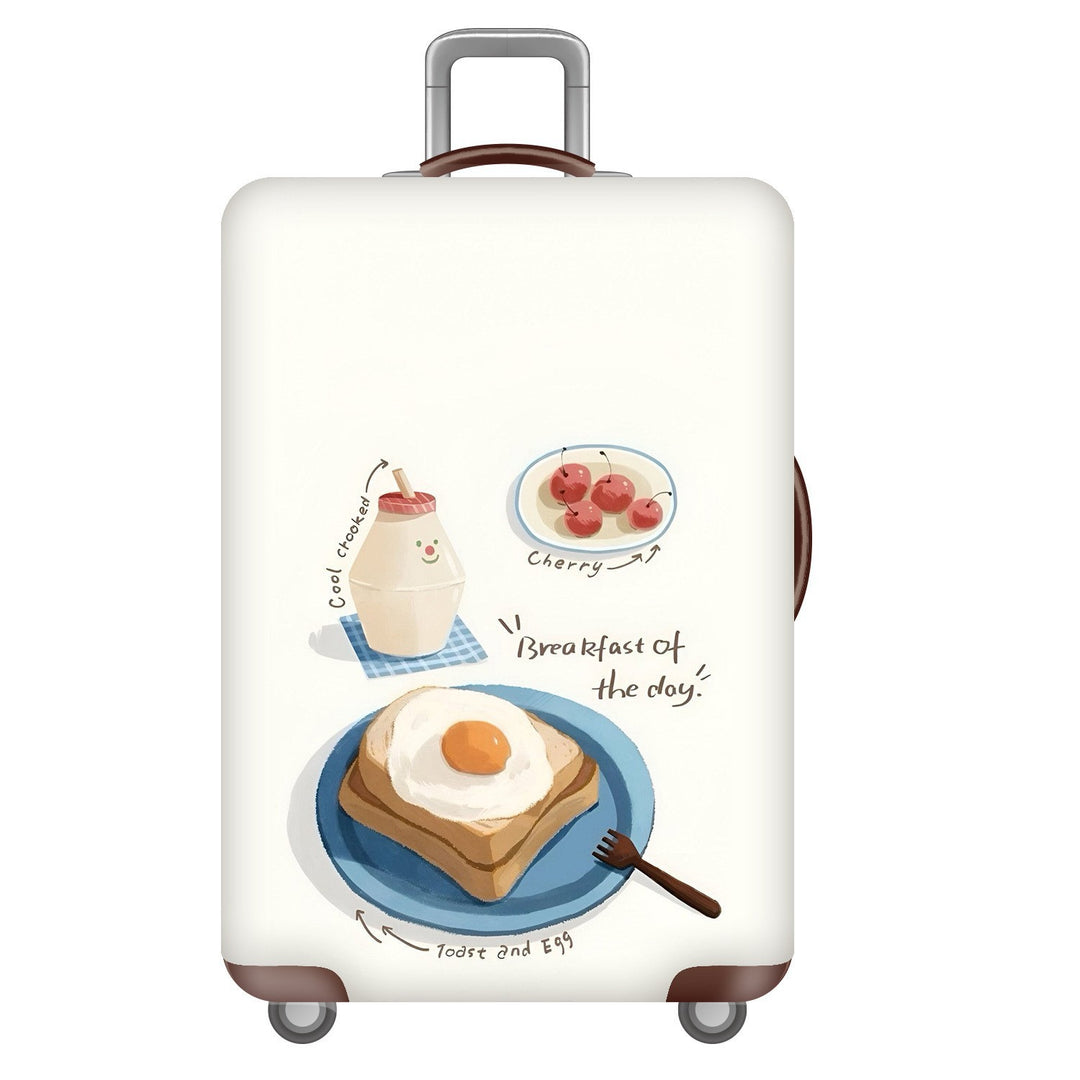 Unisex Hard Shell Suitcase with Dreamy Landscape Design Bowlift