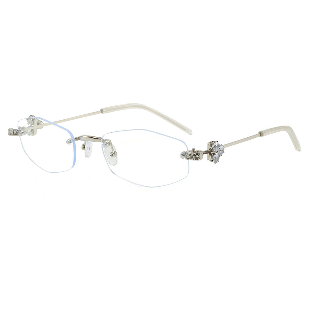 Fashionable Sunglasses in Elegant Rectangular Design with Floral Details Bowlift