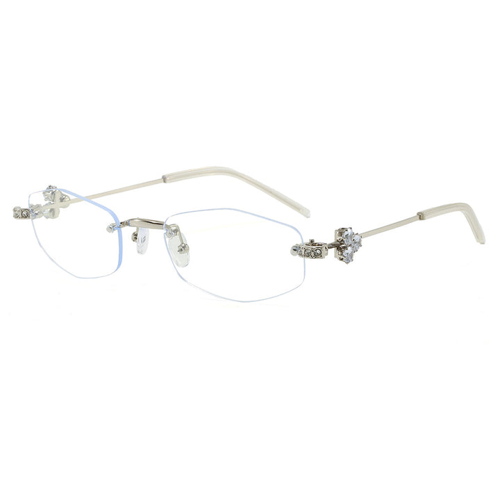 Fashionable Sunglasses in Elegant Rectangular Design with Floral Details Bowlift
