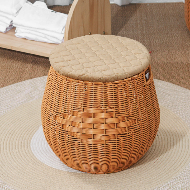 Woven Rattan Lounge Chair Bowlift