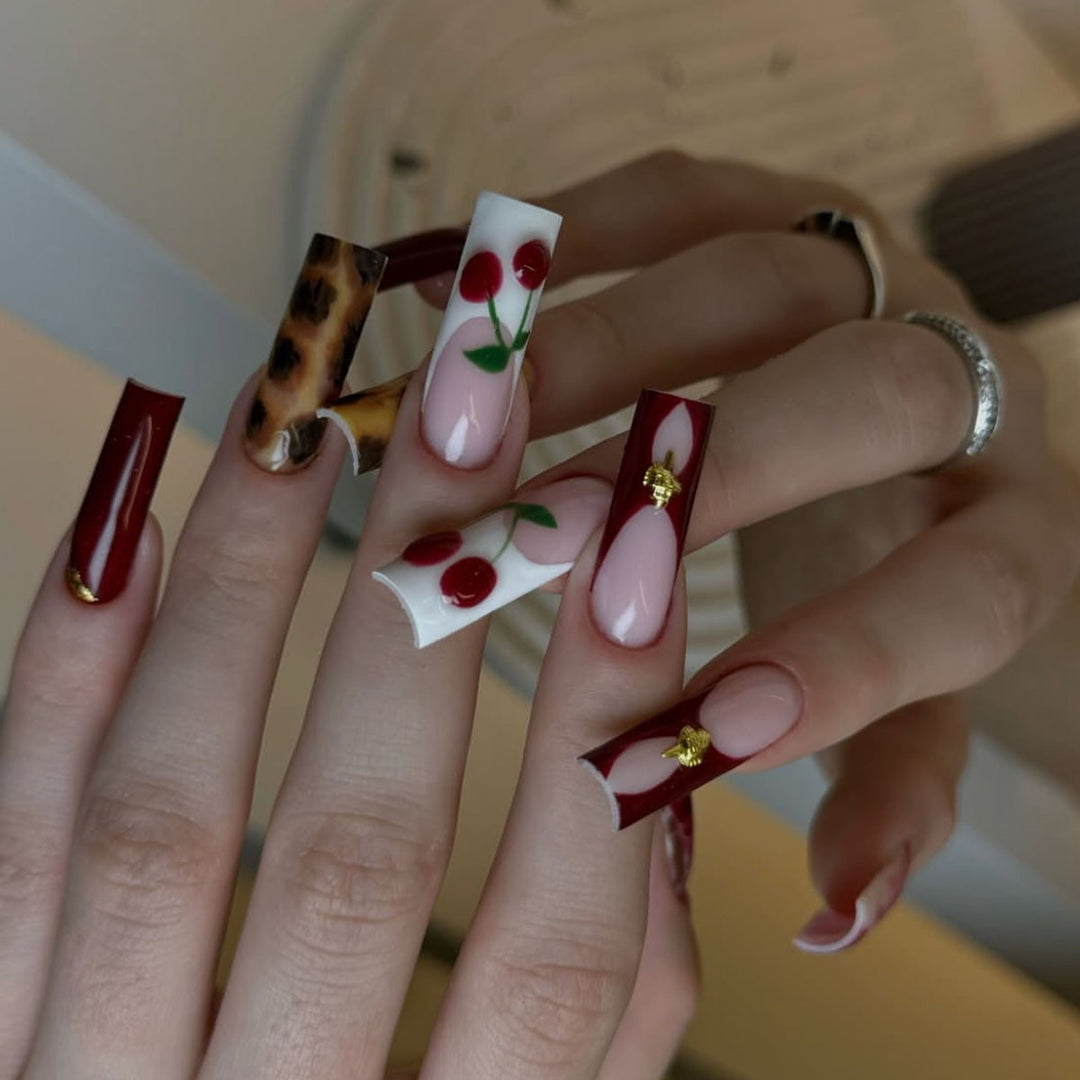 Artistic Long Nail Art Extensions Bowlift